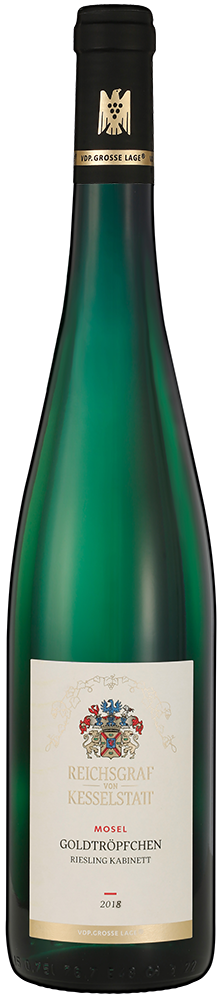 Bild: Abbildung zeigt das Produkt 2018 Piesport GOLDTRÖPFCHEN Riesling Kabinett, Mosel