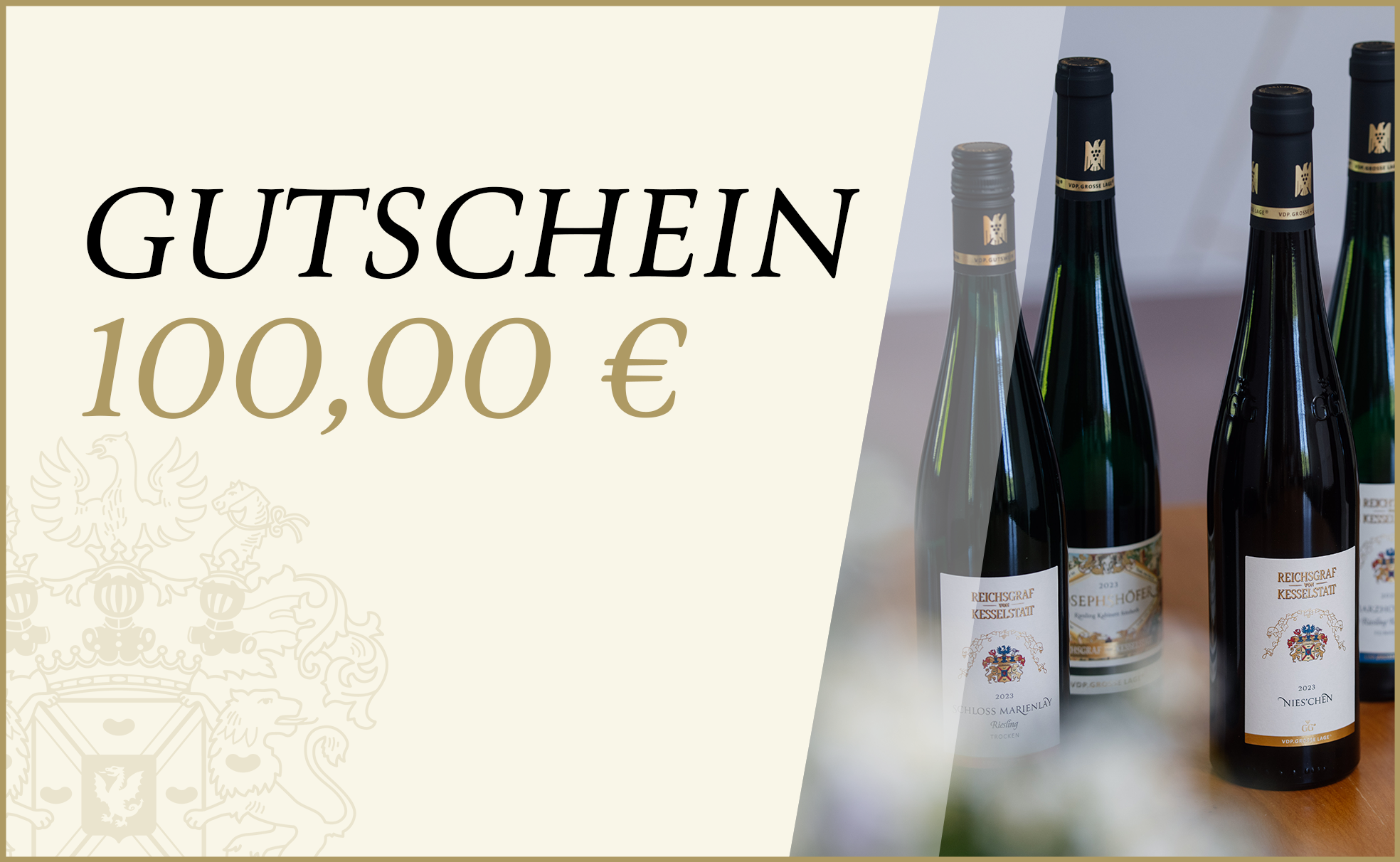 Foto: Abbildung zeigt das Produkt Wertgutschein 100,00 €