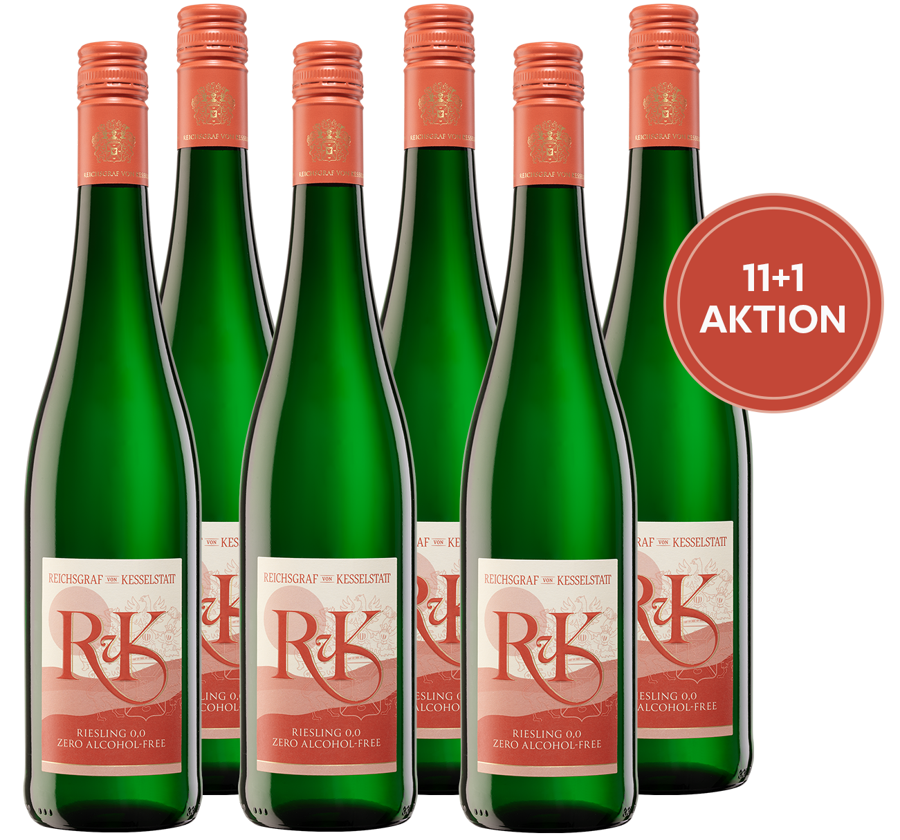 Bild: Abbildung zeigt das Produkt RvK ZERO Riesling 0,0 [11+1]