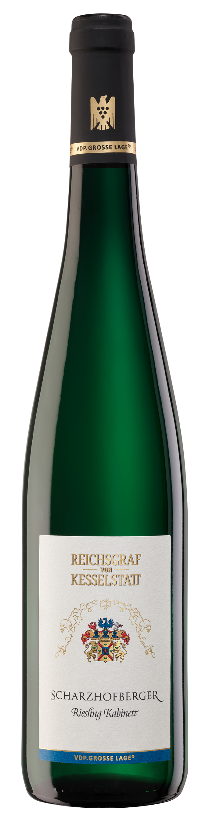 Foto: Abbildung zeigt das Produkt 2025 SCHARZHOFBERGER Riesling Kabinett, Saar