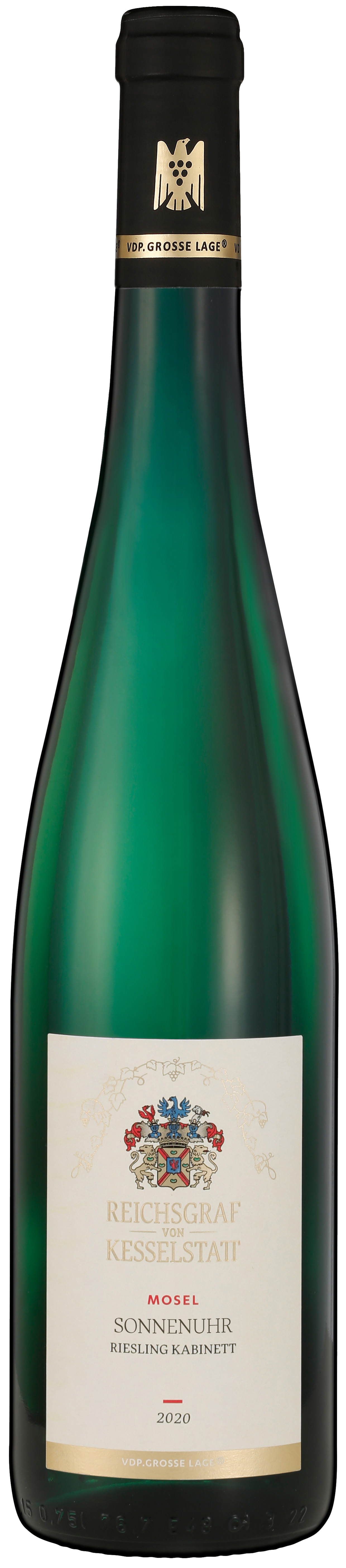 Bild: Abbildung zeigt das Produkt 2020 Wehlen SONNENUHR Riesling Kabinett, Mosel