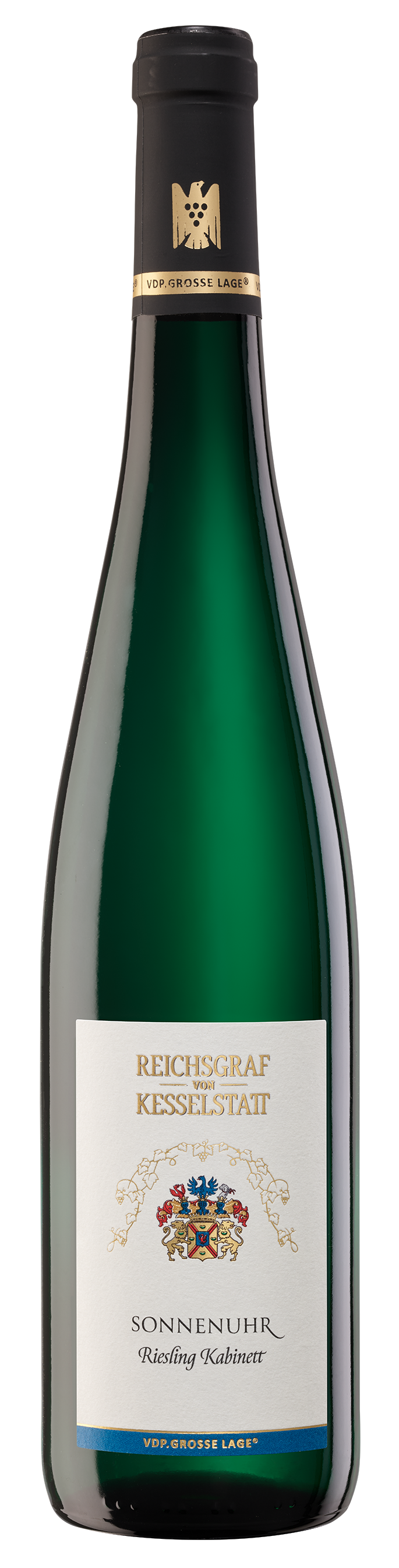 Bild: Abbildung zeigt das Produkt 2025 Wehlen SONNENUHR Riesling Kabinett, Mosel
