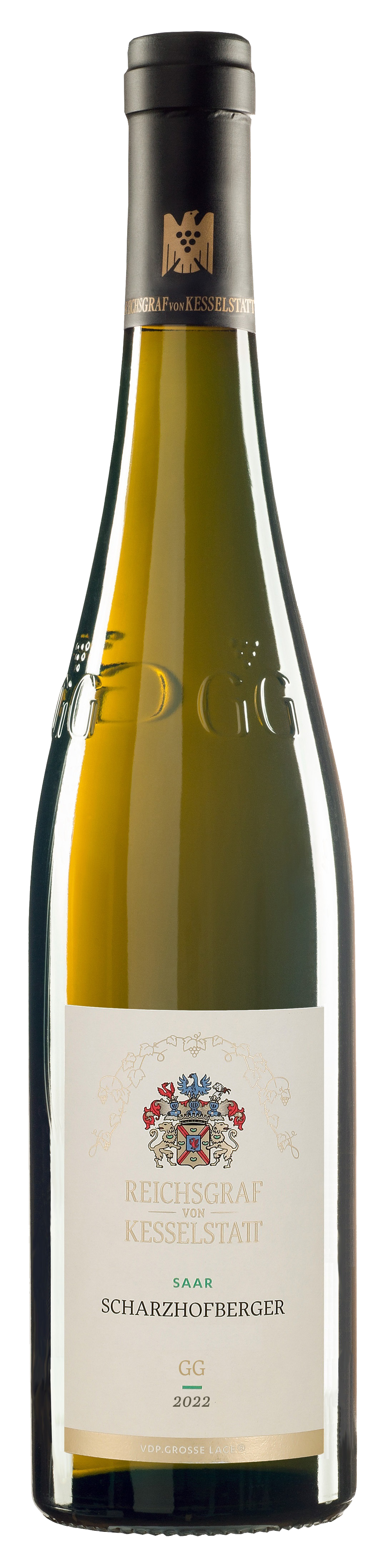 Foto: Abbildung zeigt das Produkt 2022 SCHARZHOFBERGER Riesling GG, Saar